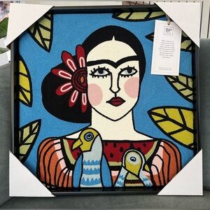 BRAND NEW w/tag. 17” square. Embroidered artwork.